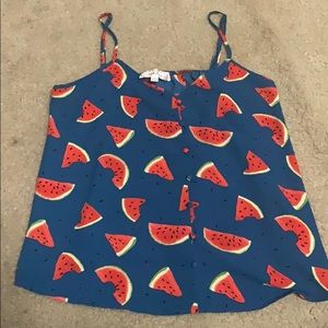 Watermelon Print Tank Top